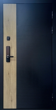 Утепленная дверь с шумоизоляцией современная отделка и электрозамок Утепленная дверь с шумоизоляцией современная отделка и электрозамок