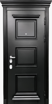 Багетная термодверь с карнизом, отделка МДФ шпон Багетная термодверь с карнизом, отделка МДФ шпон