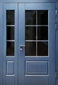 Остекленная термодверь с отделкой наборными панелями МДФ шпон