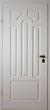 Однопольная входная дверь с отделкой МДФ окрас по RAL Однопольная входная дверь с отделкой МДФ окрас по RAL