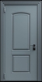 Входная термодверь с металлофиленкой и порошковым напылением RAL 7011 (тип №3)