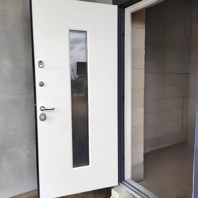 Уличная дверь с остеклением